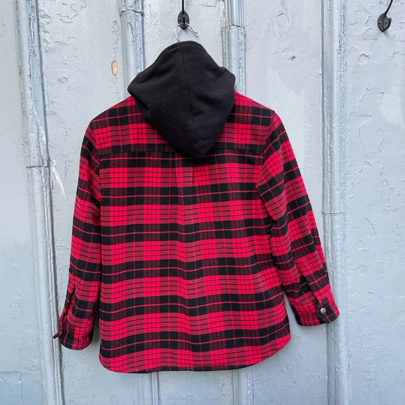 Roots Plaid  Shacket, size 9/10 years old - Picture 8 of 12